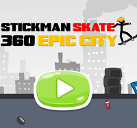 Stickman Skate 360 Epic City: Jogue online gratuitamente